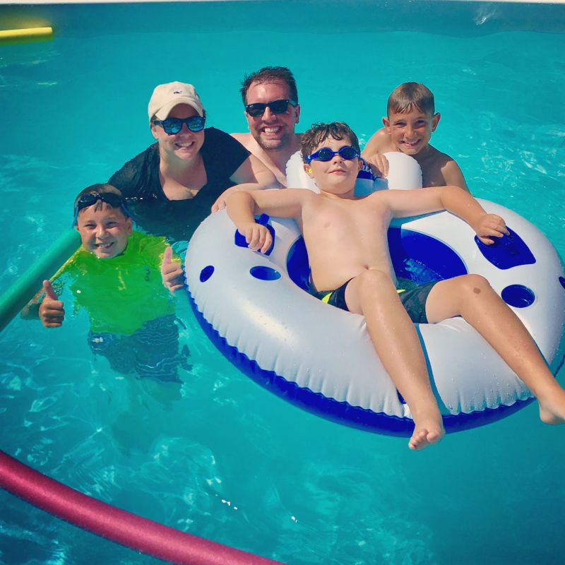 Fun in the Pool With Our Nephews