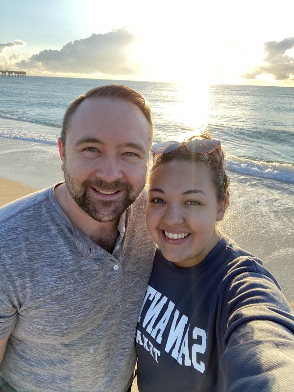 Enjoying a Beach Sunrise