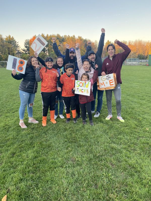 Celebrating a Soccer Win With Keisha's Siblings
