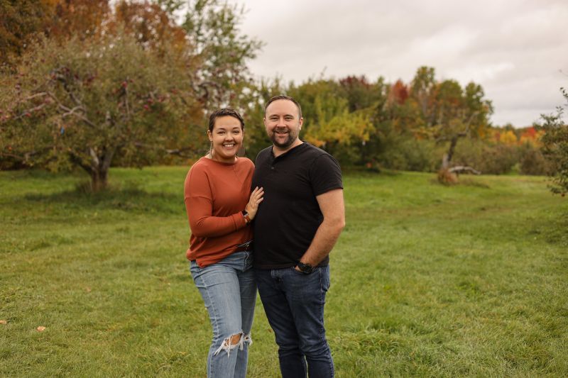 Fall Visit to an Apple Orchard in Maine