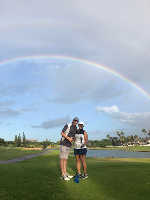 Golfing Under a Rainbow