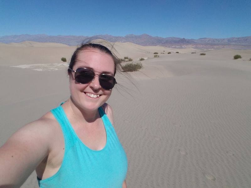 Hiking in Sand Dunes is Hard Work!