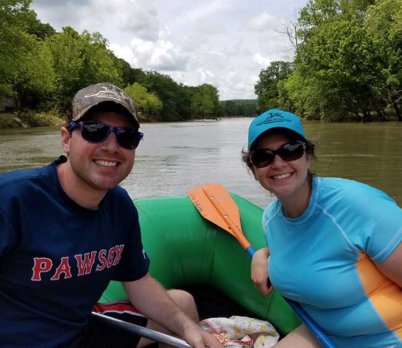 Jasmine and Her Brother Rafting