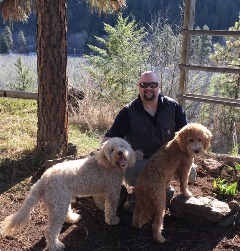 Sean Loves Time Outdoors with The Pups!