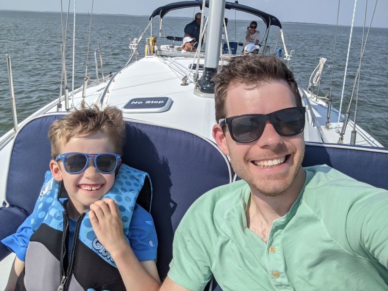 Ethan and Mike Sailng