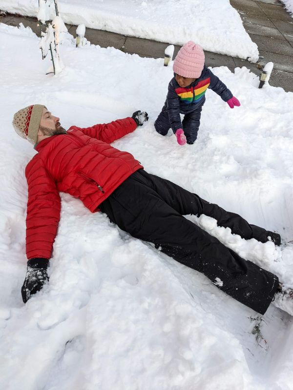 Making Snow Angels