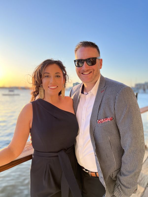 Enjoying the View at a Wedding