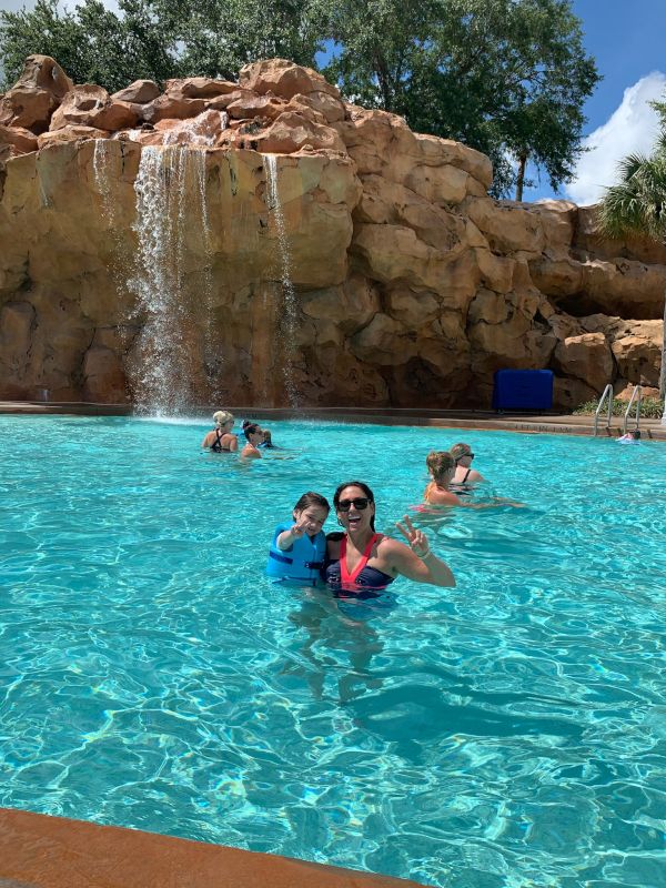 Enjoying Some Pool Time on Vacation