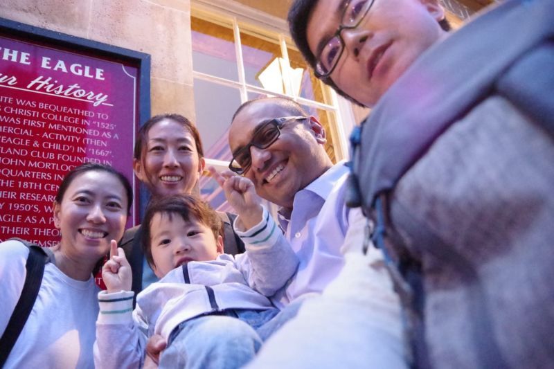 Meeting Friends in Cambridge, UK