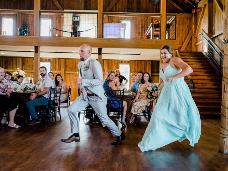 Making at Grand Entrance at a Family Wedding