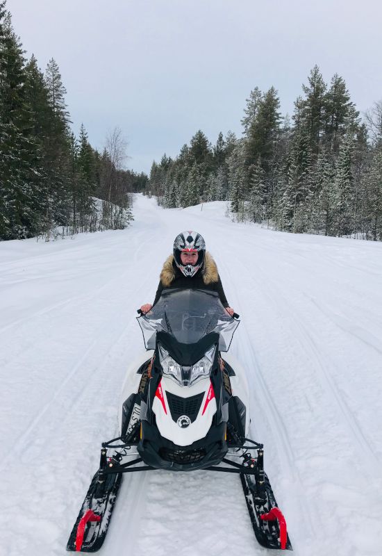 Carrie Snowmobiling