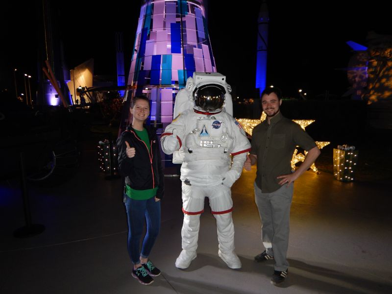 At the Kennedy Space Center