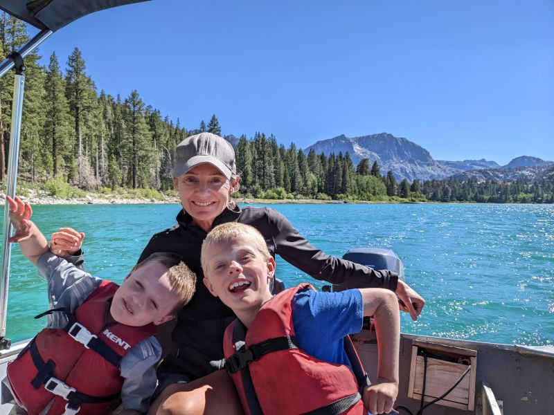 Boating on the Lake