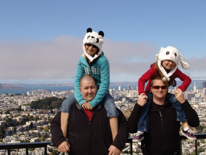 Daniel with Our Cousins in San Francisco