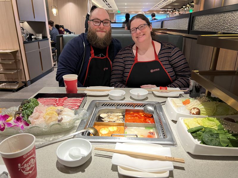 Trying Hot Pot in Seattle