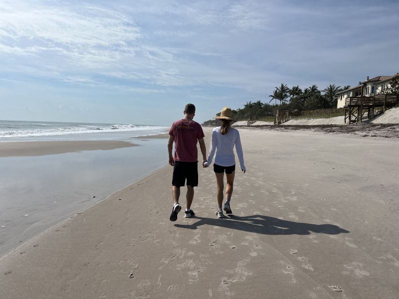 Walking on the Beach