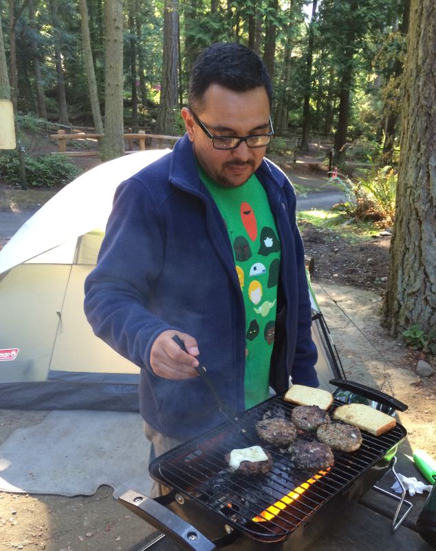 Juan Grilling on a Campout