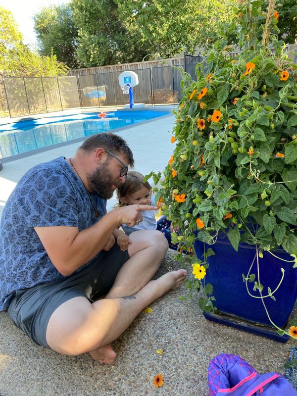 Teaching Our Niece about Plant Parts