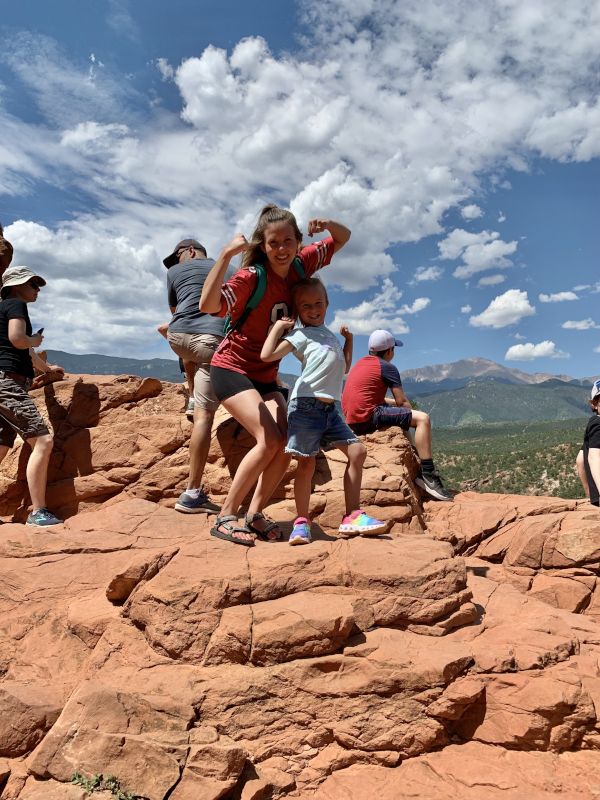 Cassidy Hiking With Our Niece