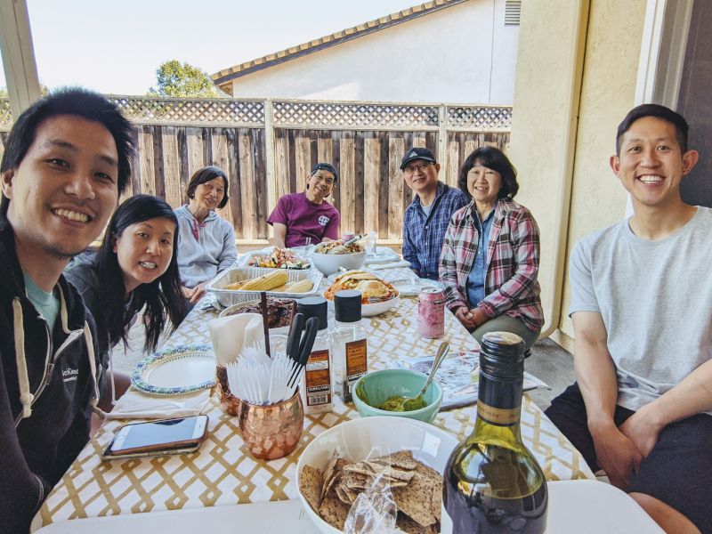 Backyard Lunch With Family