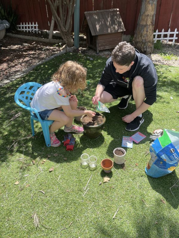 Jen & Mia Gardening 