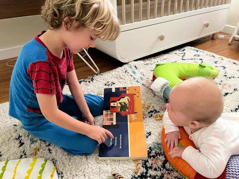 Booker Reading to His Cousin Wilder