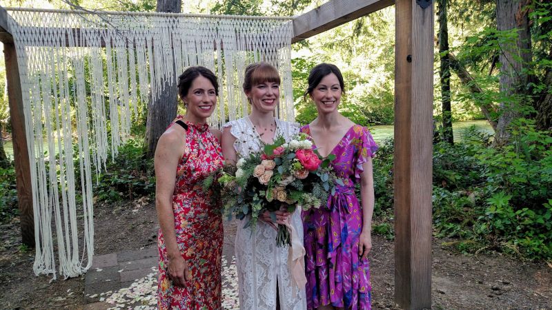 Celebrating Stephanie's Sister's Wedding