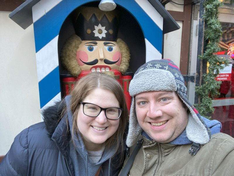 At the Christkindlmarket in Chicago