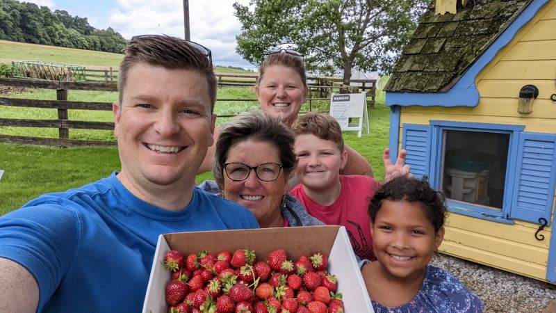 Strawberry Picking With Family