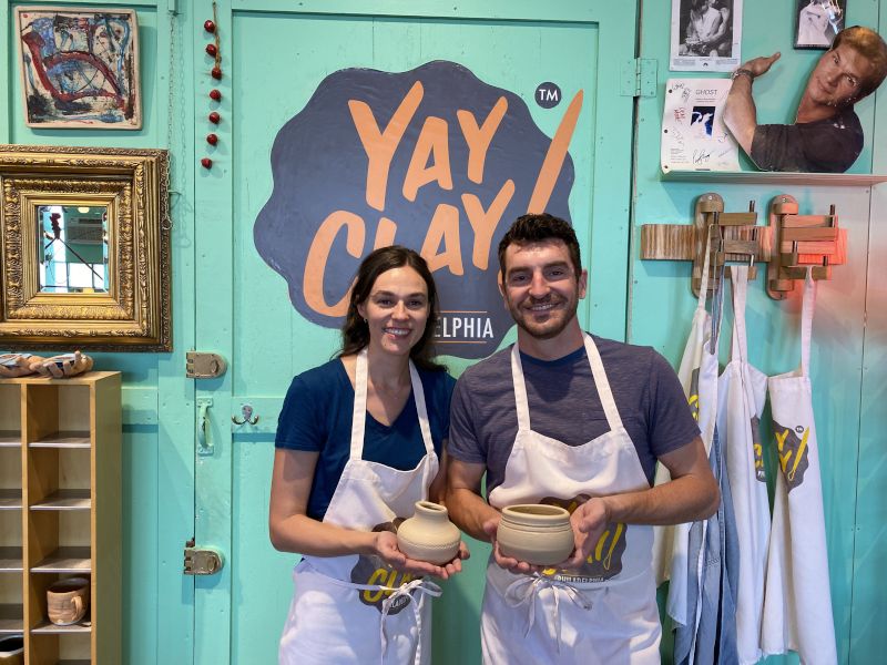 Us on a 'Clay Date' for Adriana's Birthday. It Sparked a New Hobby for Adriana!
