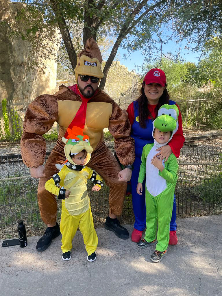 Mario Family at Boo at the Zoo