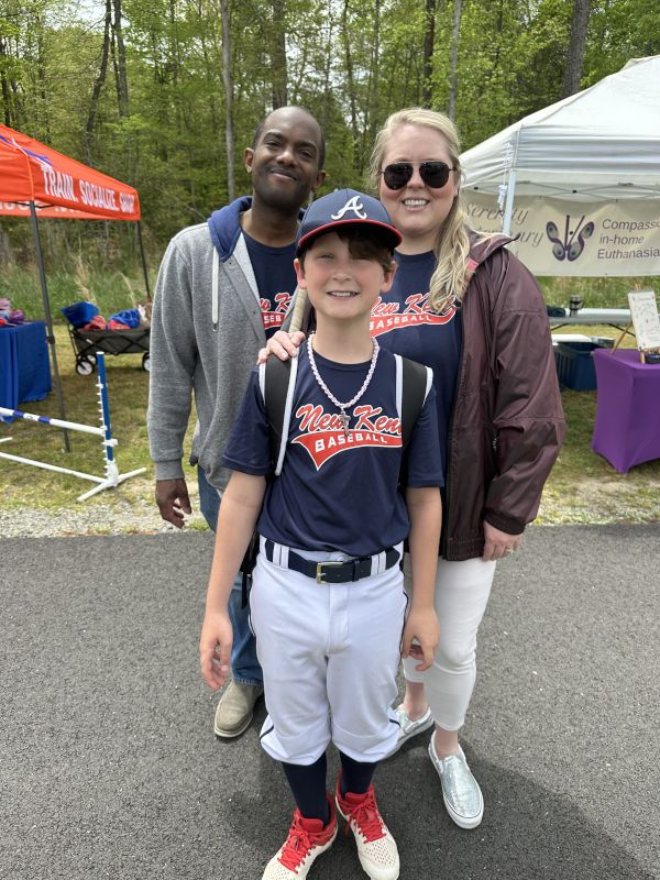 With Our Nephew at His Baseball Game