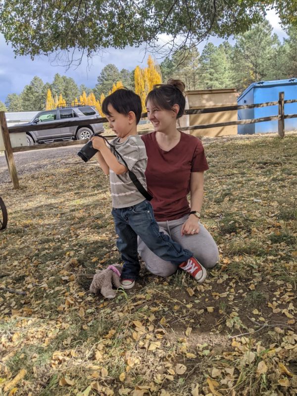 Noa Showing Levi One of Her Hobbies