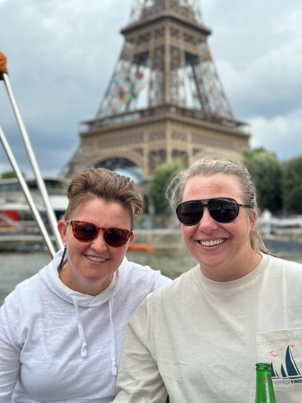 At the Eiffel Tower
