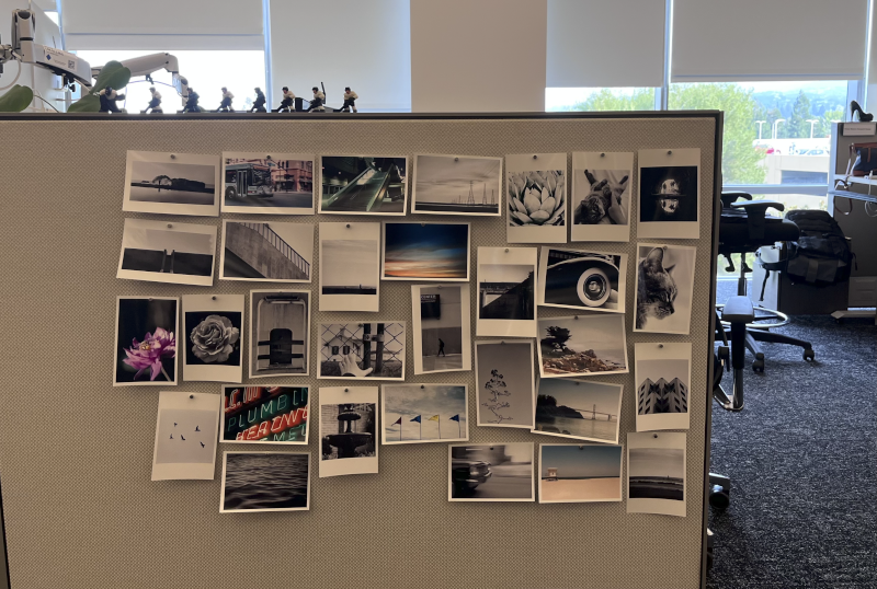 A Look at Alexander's Photo Wall at Work