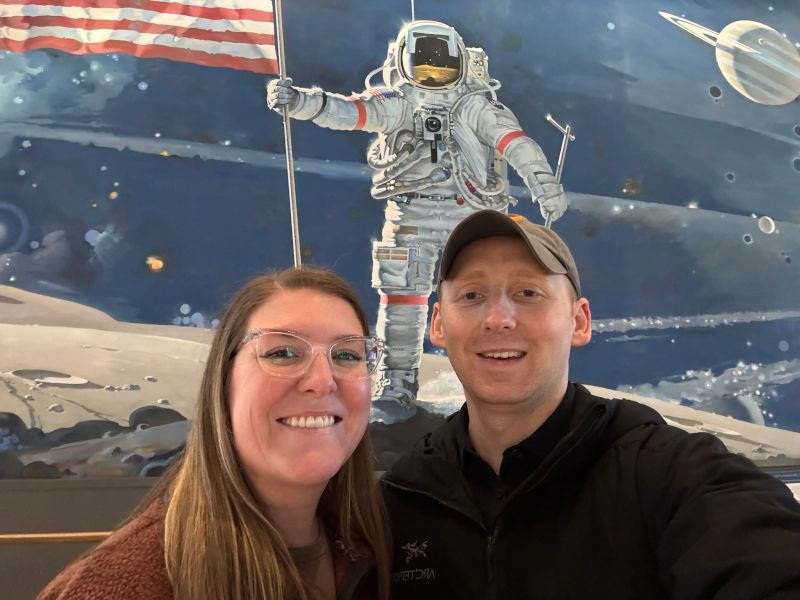At the Air & Space Museum in Washinton, D.C.
