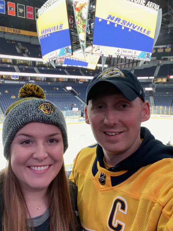 At a Nashville Predators Game