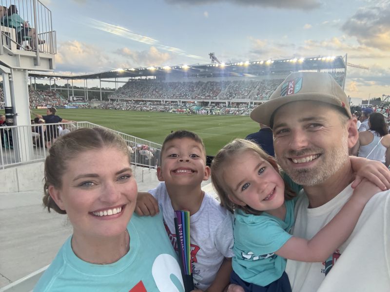 Cheering on Our Hometown Women's  Soccer Team