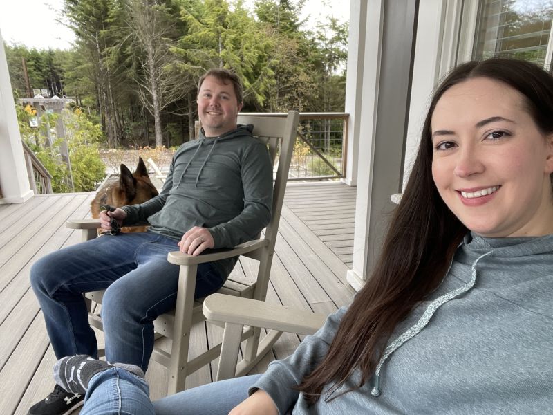 Relaxing on the Porch on Vacation