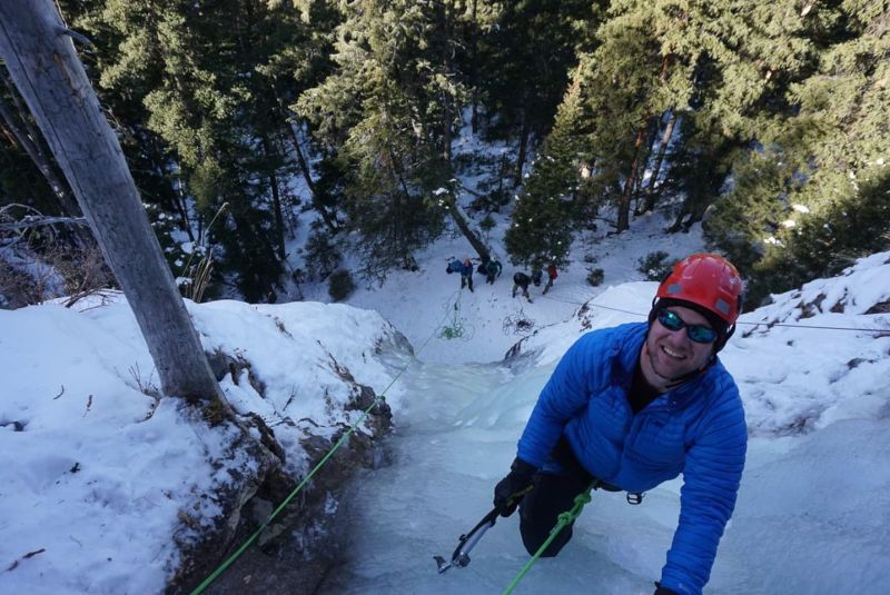Cory Climbing
