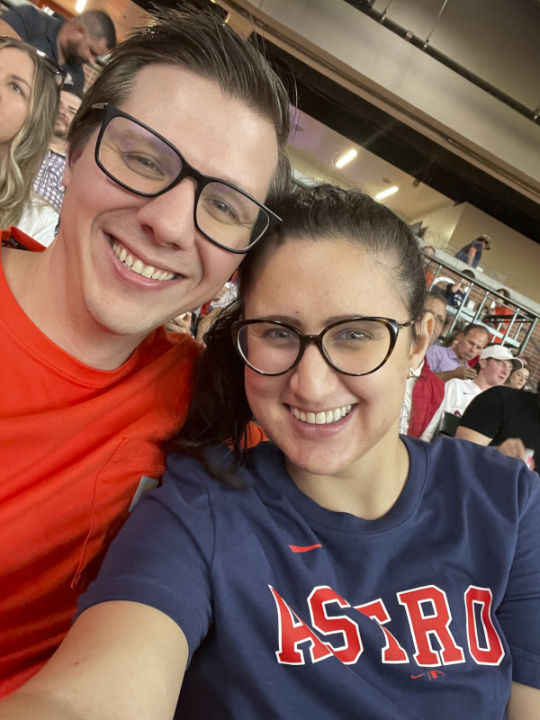 Enjoying a Baseball Game Together