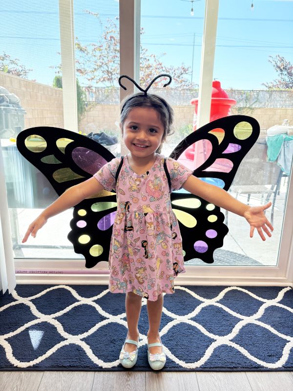Nyah Wearing Her Butterfly Wings