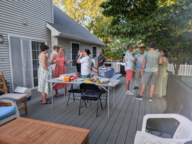 At a Backyard Party with Friends
