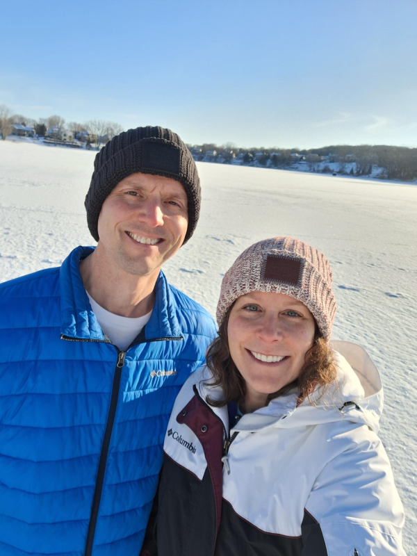 Enjoying Each Other's Company on a Walk in Our Neighborhood