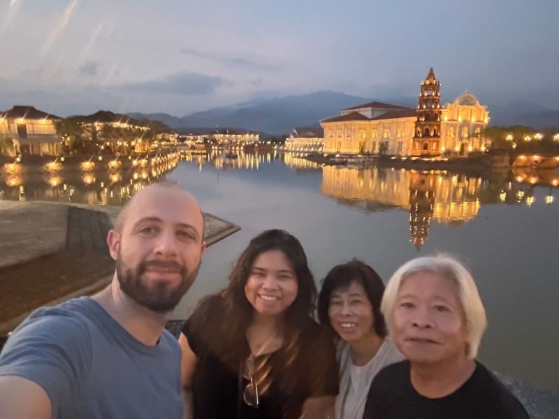 With Sam's Parents in the Phillipines