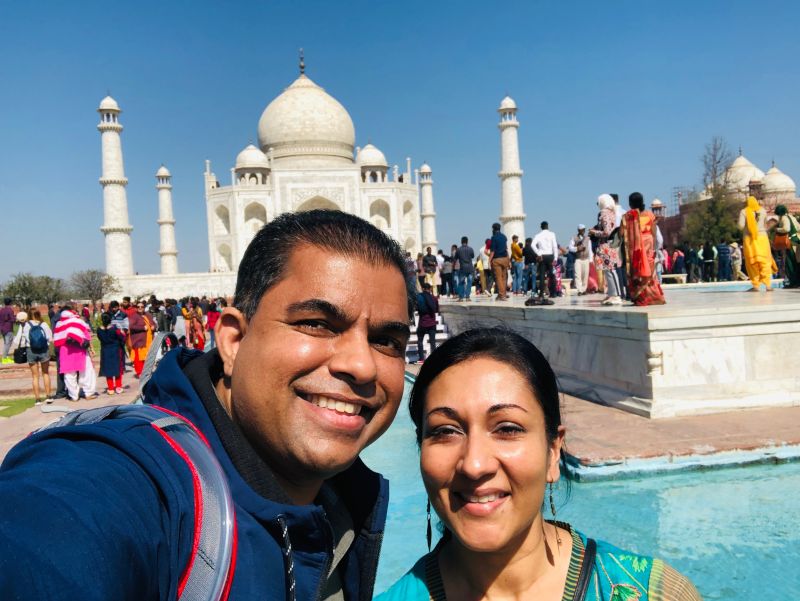 At the Taj Mahal