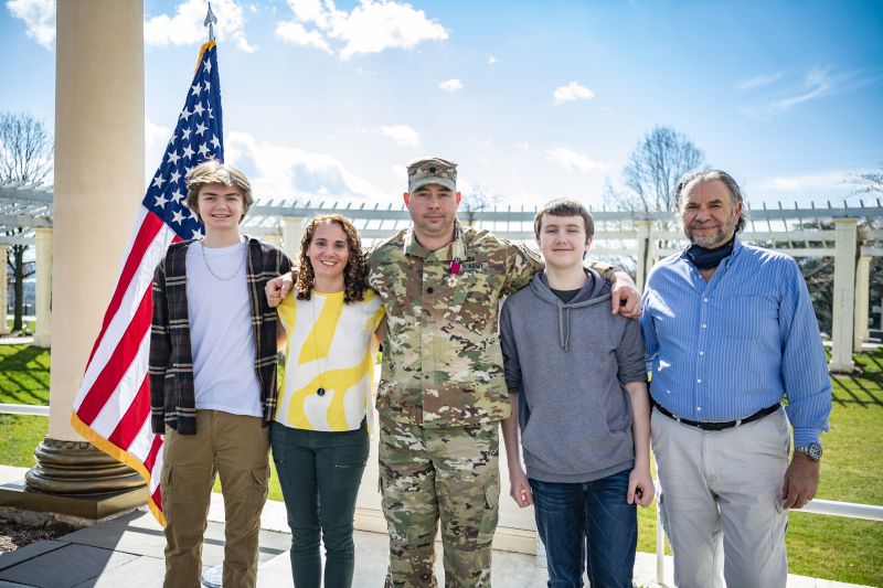 At Mark's Army Retirement Ceremony