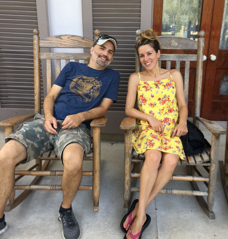 Relaxing on the Porch