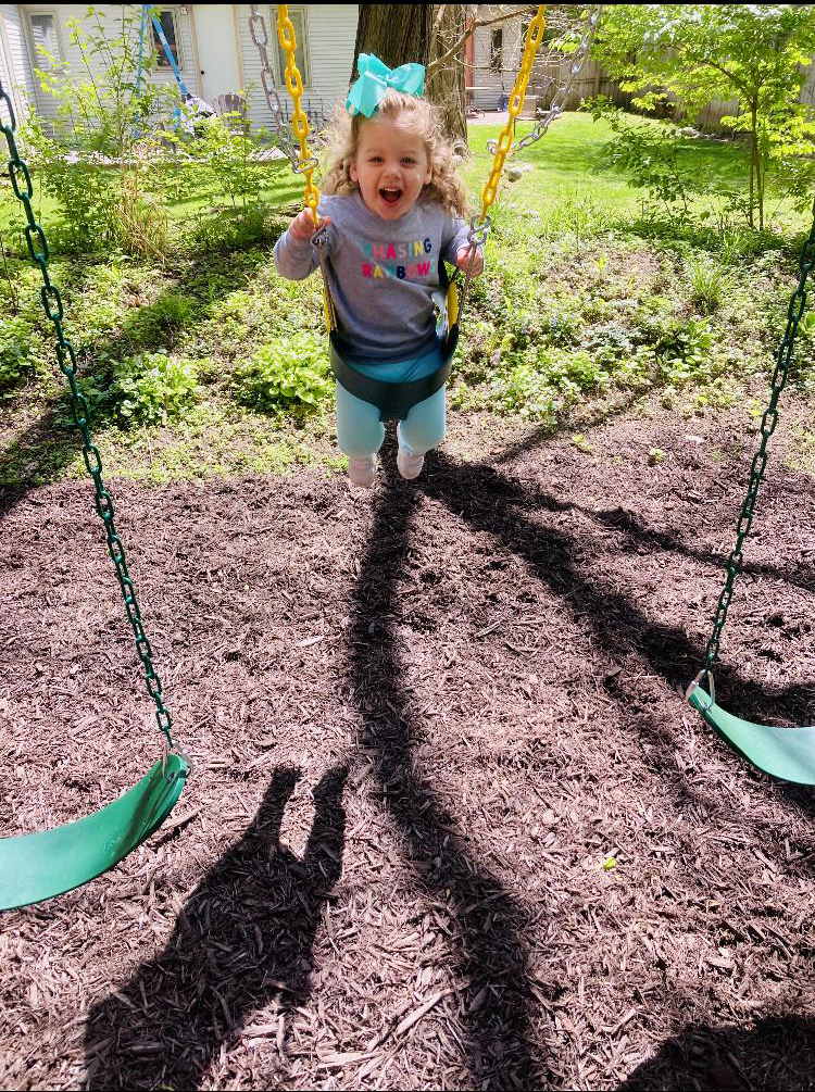 Fun on the Backyard Swingset