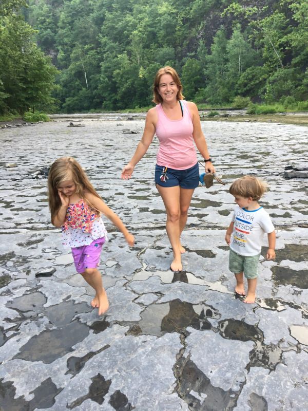 Lisa Hiking With Our Niece & Nephew